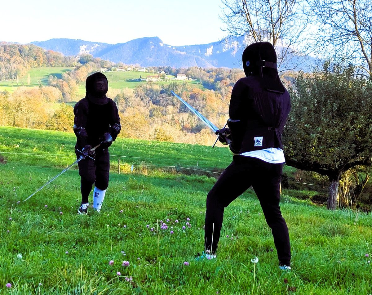 Duel d'escrime entre Louis Marquet et Maxence Favre